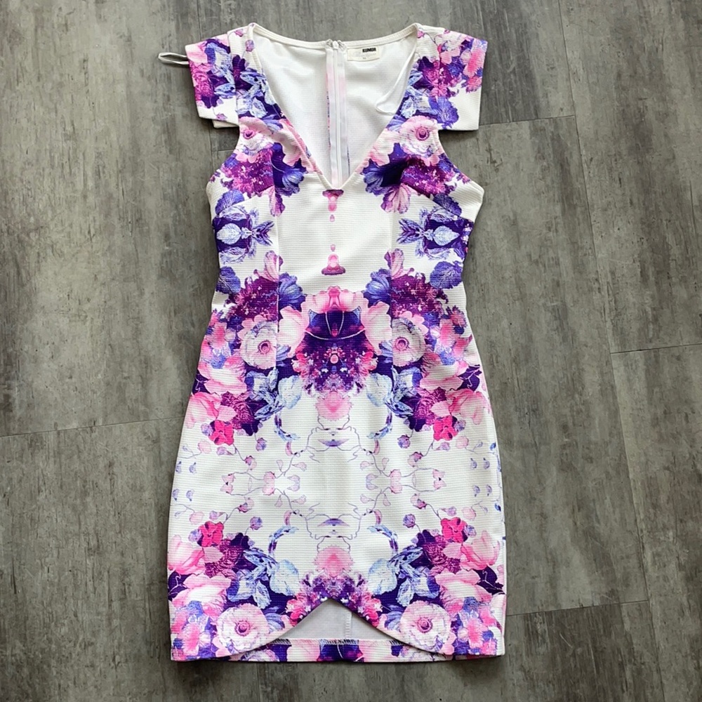 White floral dress